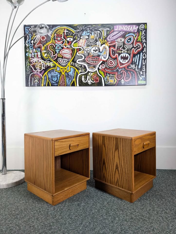 Pair of Mid Century Danish Modern Nightstands