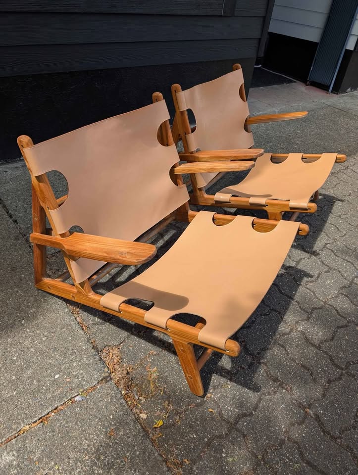 Mid Century Danish Modern Børge Mogensen Hunter Chairs $895/each