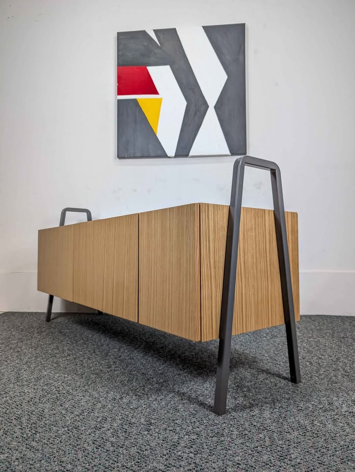 MCM Rockwell Unscripted Credenza Record Player Storage & Media Stand by Knoll