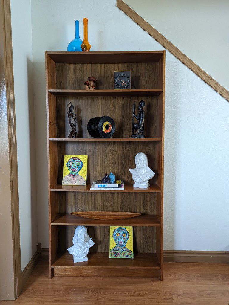 MCM Danish Modern Teak Bookshelf Wall Unit Made in Denmark!