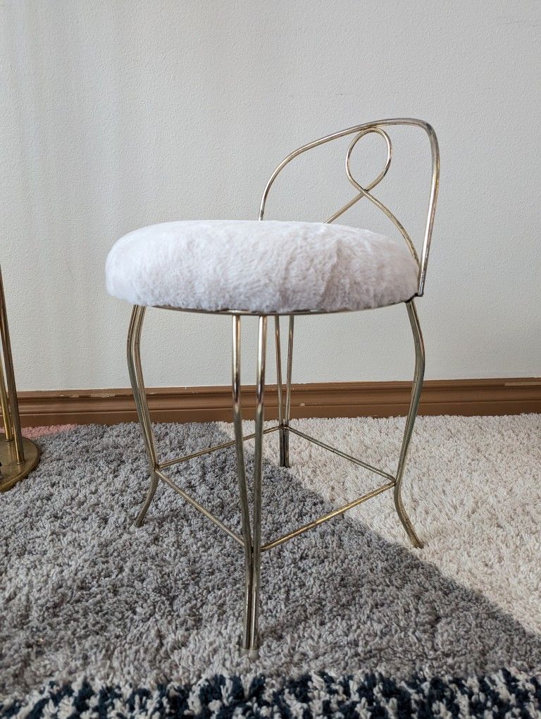Little Brass & Fur Postmodern Vanity Stool