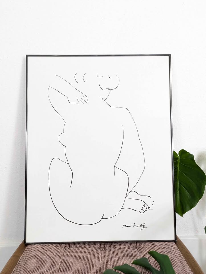 Femme Vue De Dos Print by Matisse