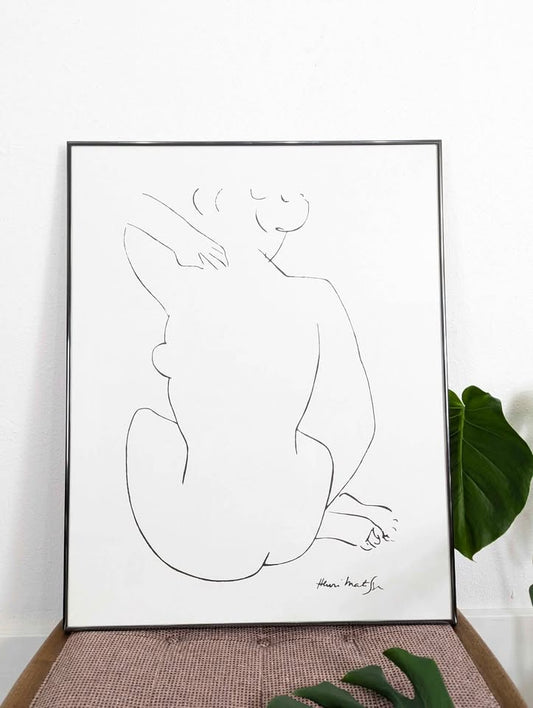Femme Vue De Dos Print by Matisse
