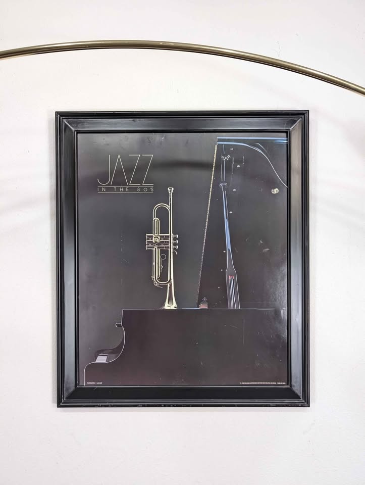 Vintage Jazz in the 80's Trumpet & Piano Print by Jim Coit