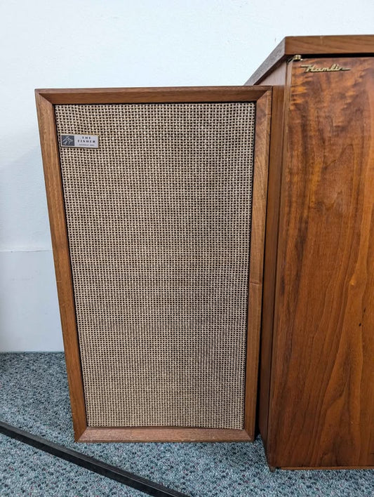 Solid Set of The Fisher XP-1A Vintage Walnut Speakers Circa 1960's