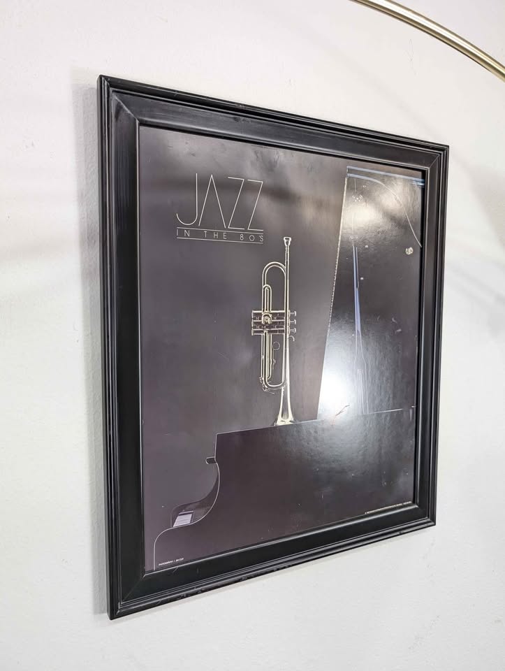 Vintage Jazz in the 80's Trumpet & Piano Print by Jim Coit