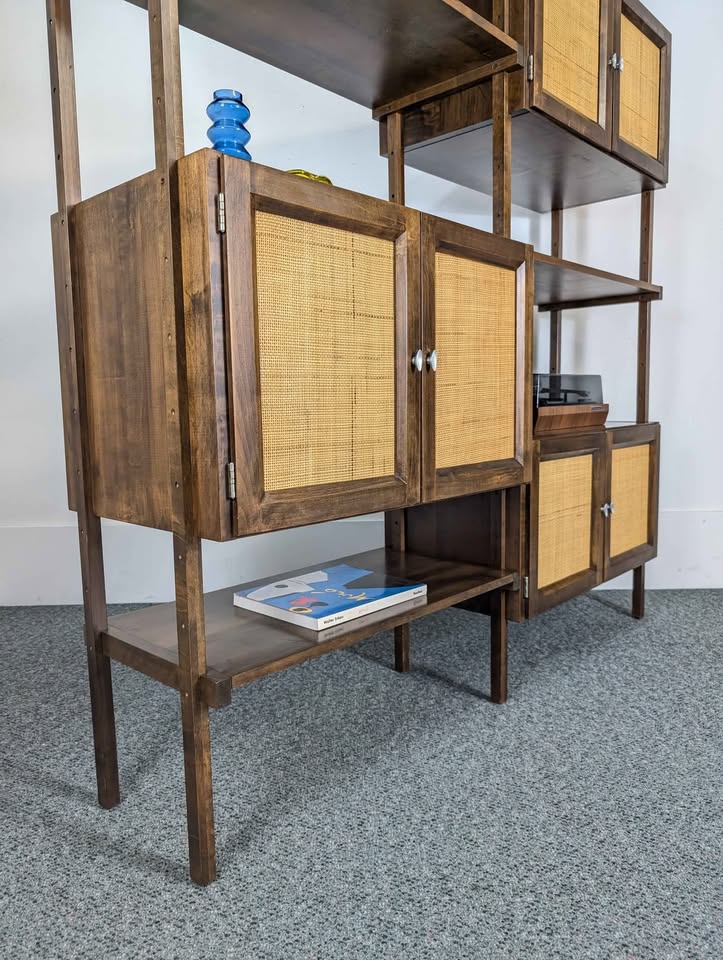 MCM Scandinavian Modular Walnut Wall Unit by Noral Olson for Køpenhavn