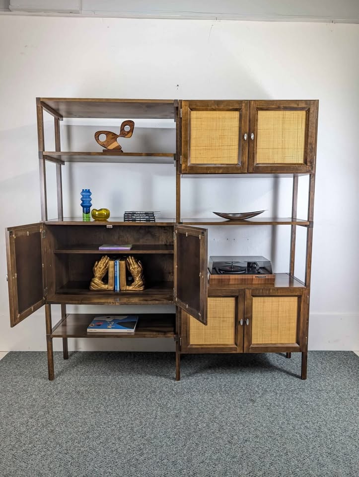 MCM Scandinavian Modular Walnut Wall Unit by Noral Olson for Køpenhavn