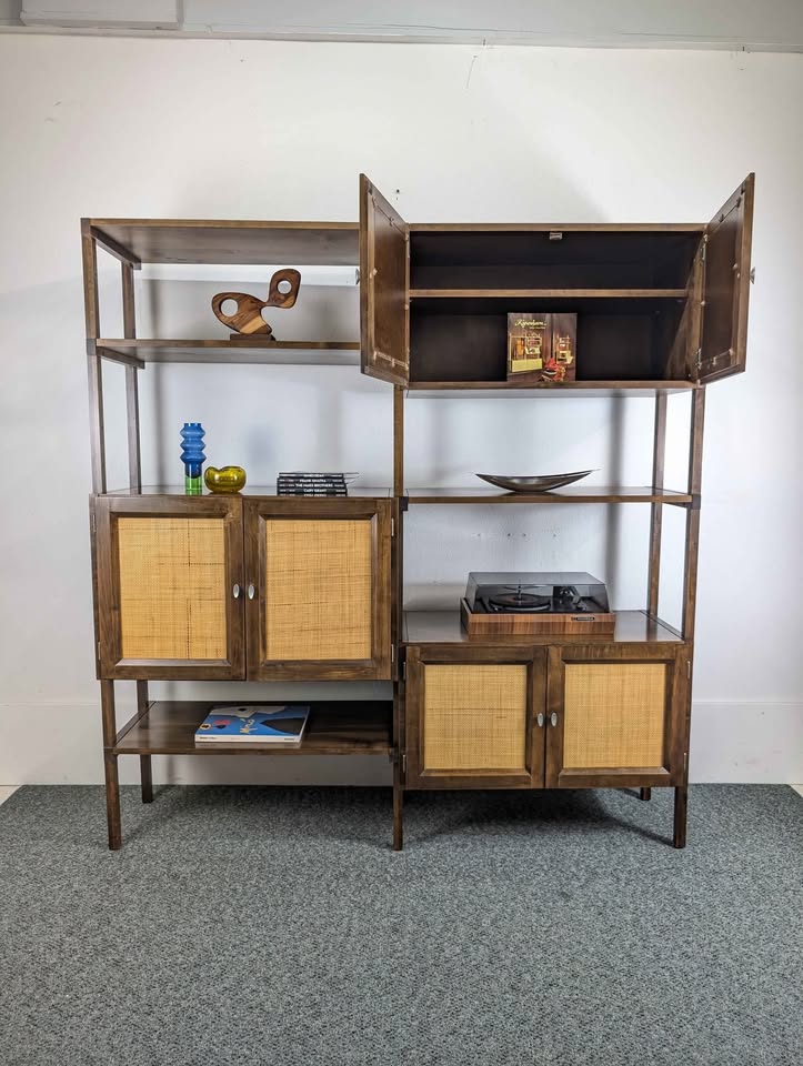 MCM Scandinavian Modular Walnut Wall Unit by Noral Olson for Køpenhavn