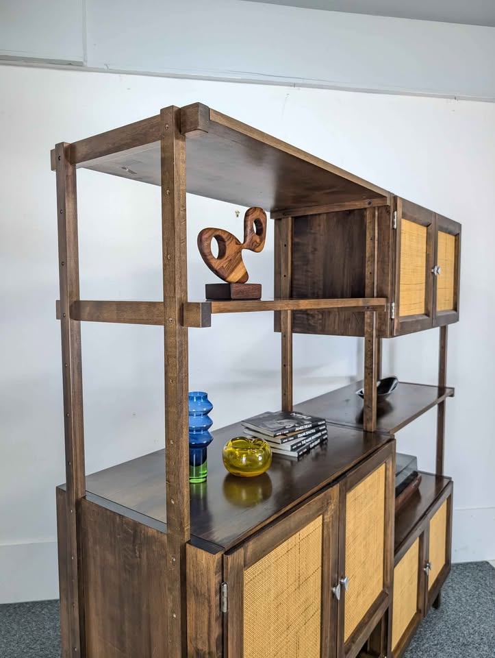 MCM Scandinavian Modular Walnut Wall Unit by Noral Olson for Køpenhavn