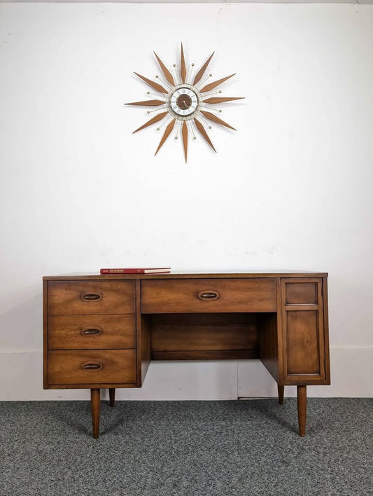 Mid Century Modern Walnut Desk by Dixie