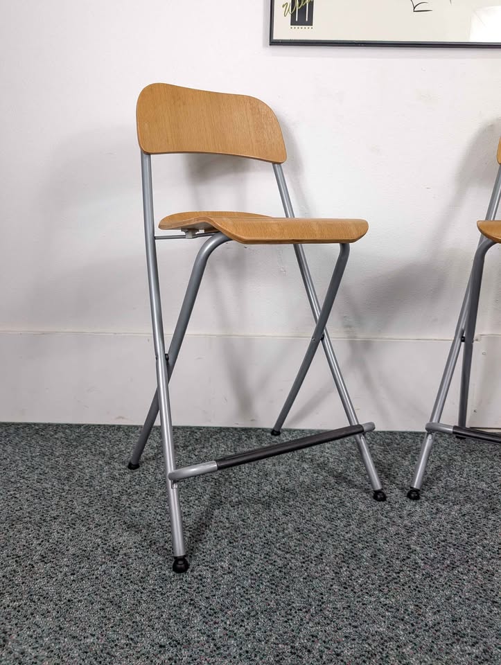 Pair of IKEA Franklin Folding Barstools