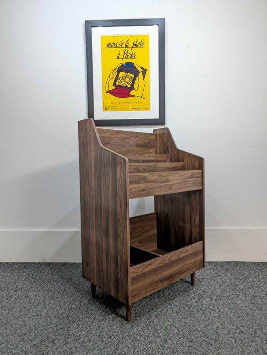 MCM Style Vinyl Record Storage Display Stand / Digging Bin