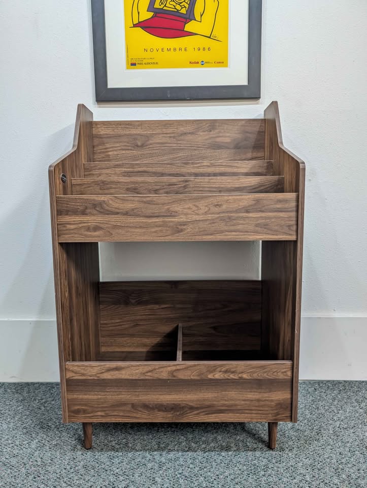 MCM Style Vinyl Record Storage Display Stand / Digging Bin
