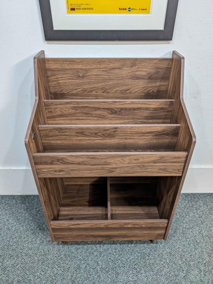 MCM Style Vinyl Record Storage Display Stand / Digging Bin