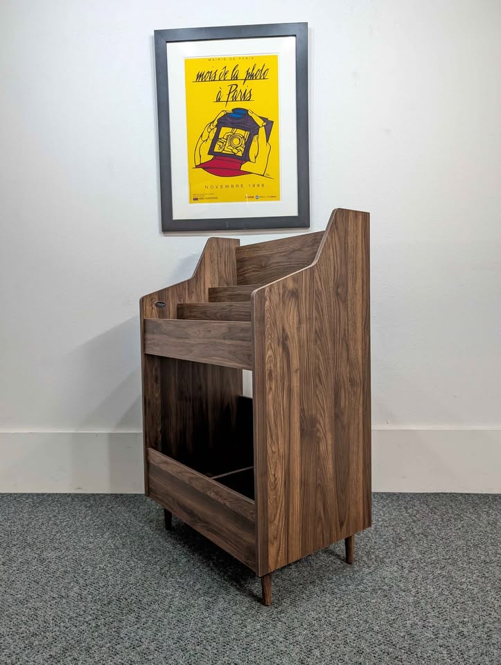 MCM Style Vinyl Record Storage Display Stand / Digging Bin