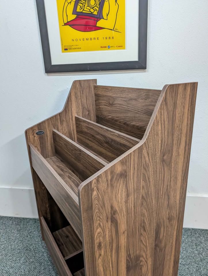 MCM Style Vinyl Record Storage Display Stand / Digging Bin