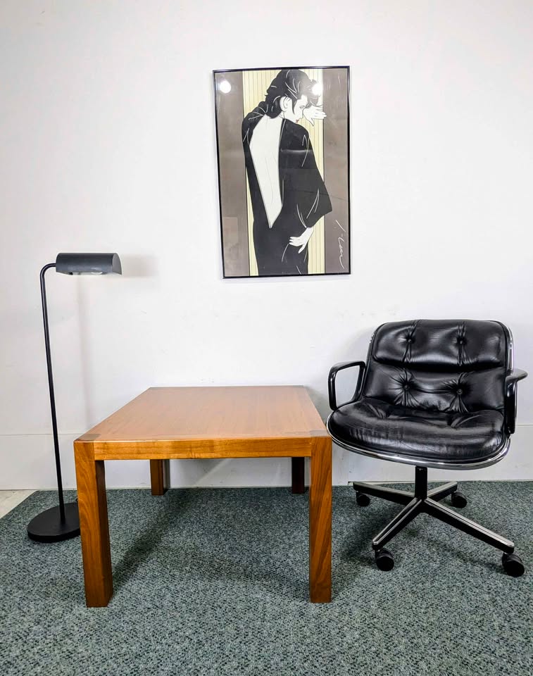 MCM Solid Teak & Walnut Solid End Table