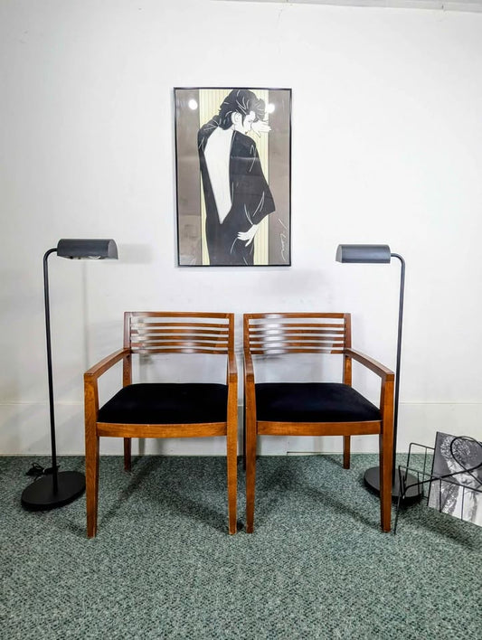 Gorgeous Pair of Ricchio Dining Chairs by Knoll