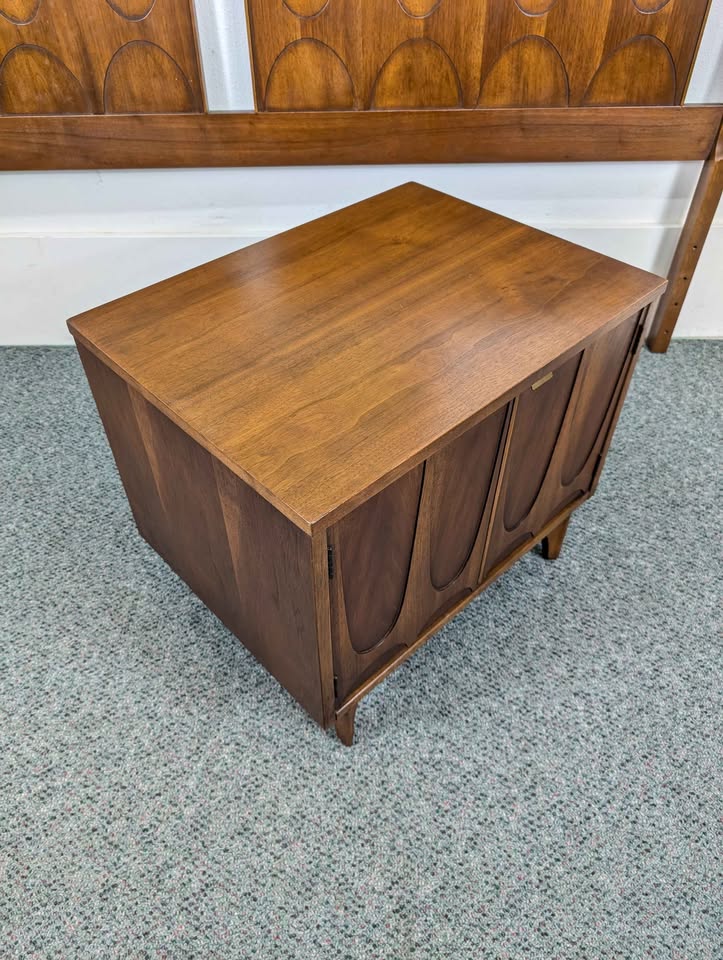 MCM Broyhill Brasilia Walnut Nightstand