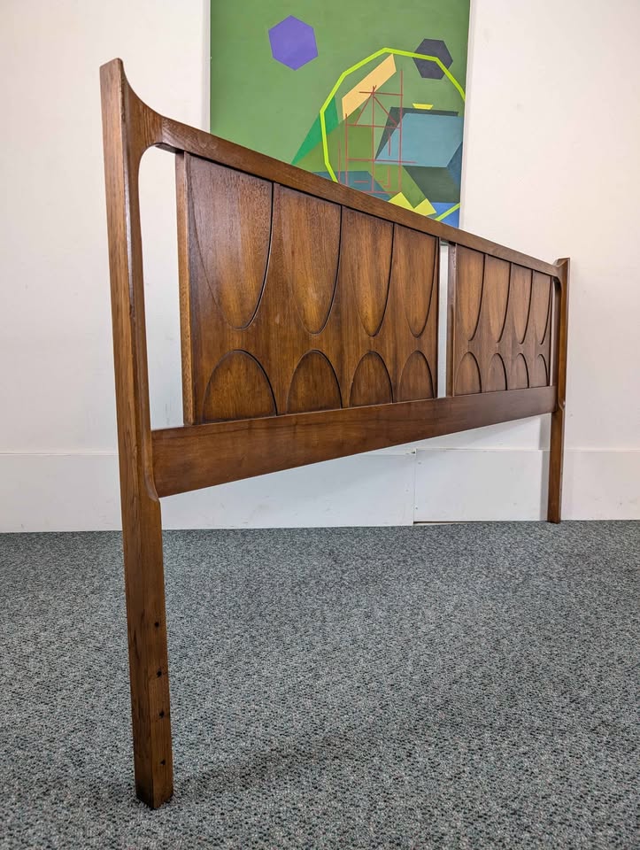 MCM Broyhill Brasilia Walnut King Headboard