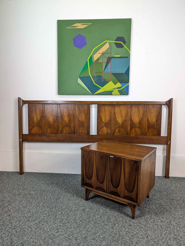 MCM Broyhill Brasilia Walnut Nightstand