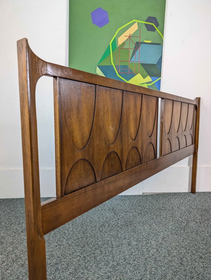 MCM Broyhill Brasilia Walnut King Headboard