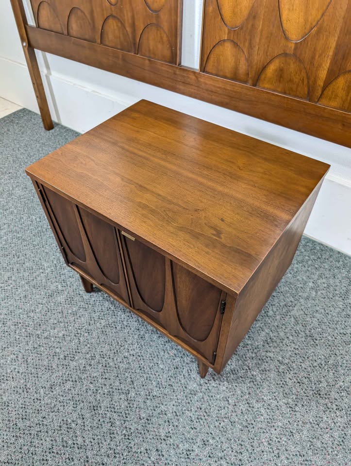 MCM Broyhill Brasilia Walnut Nightstand