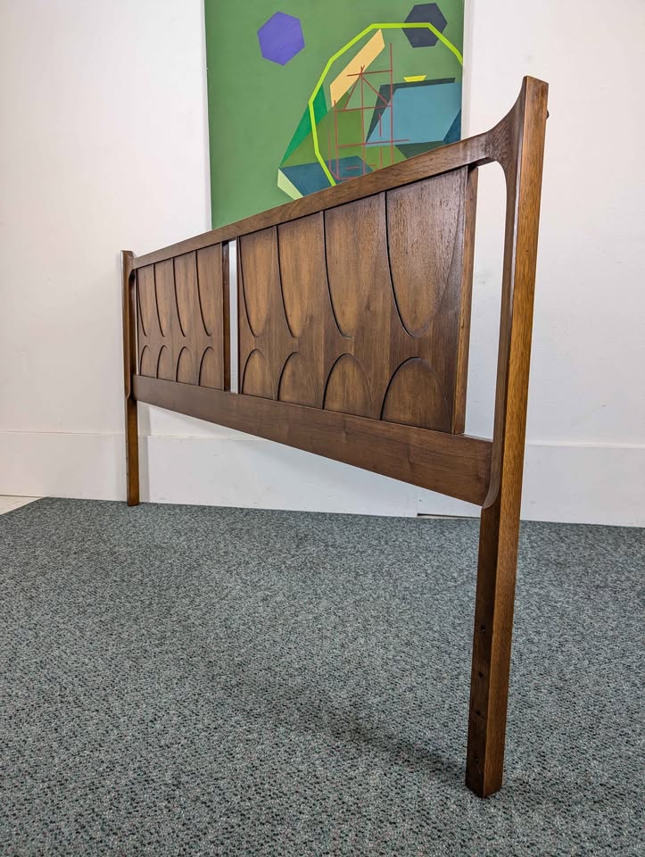 MCM Broyhill Brasilia Walnut King Headboard