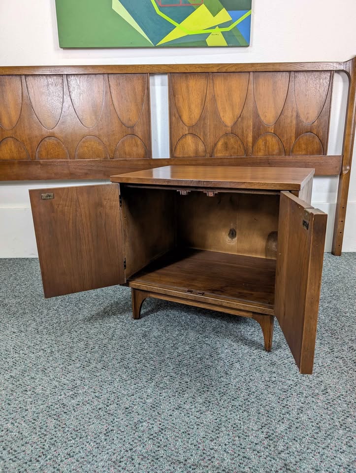 MCM Broyhill Brasilia Walnut Nightstand