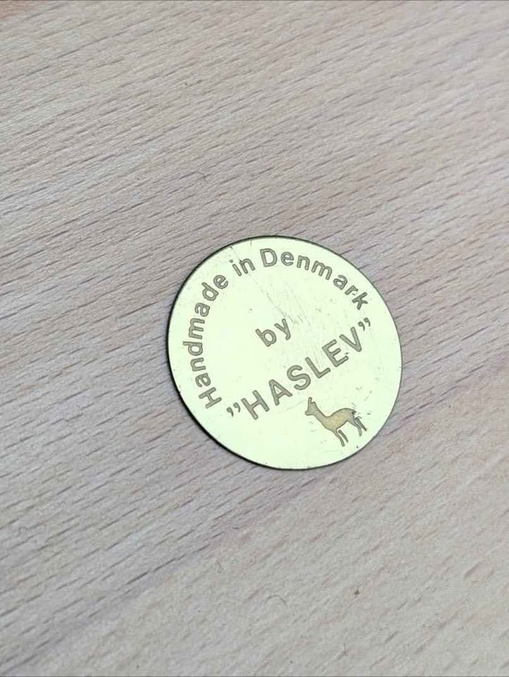 Stunning Danish Modern Large Beechwood Dining Table by Haslev