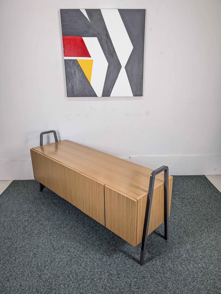 MCM Rockwell Unscripted Credenza Record Player Storage & Media Stand by Knoll