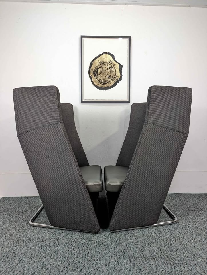 Pair of Keilhauer Talk High Back Tub Chair