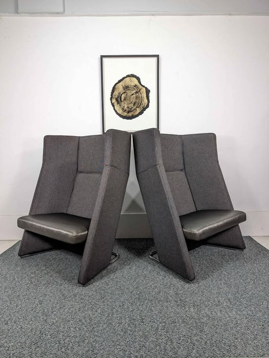 Pair of Keilhauer Talk High Back Tub Chair