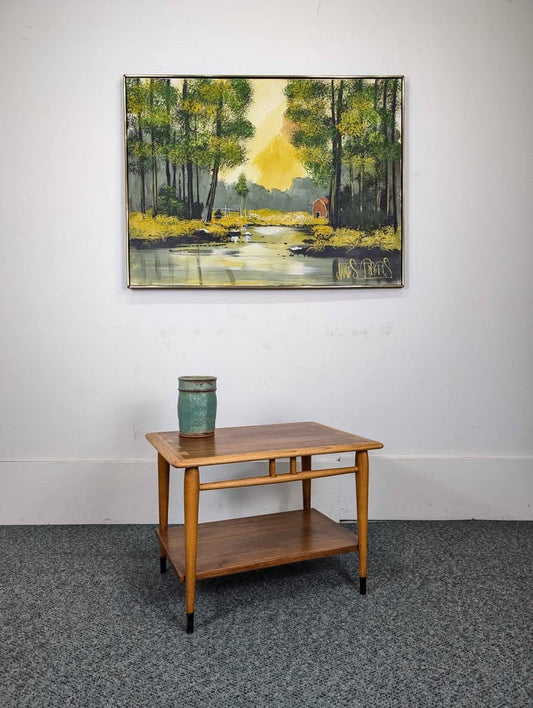 MCM Vintage Acclaim Collection 2 Tiered End Table by Lane