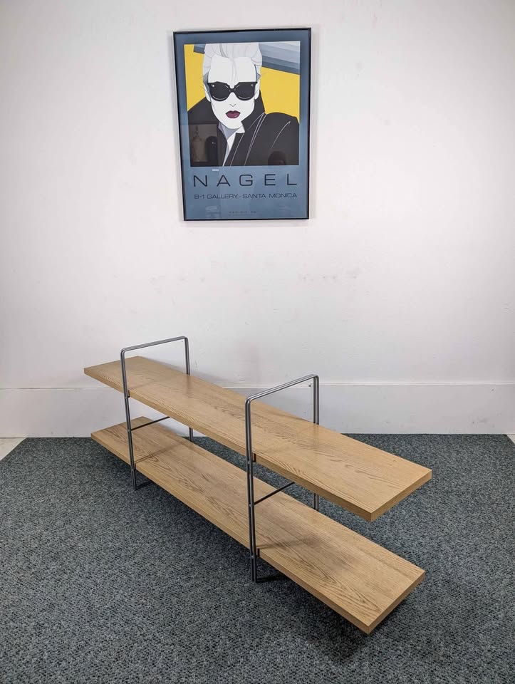 Vintage Enetri 2 Tiered Shelf by Niels Gammelgaard for Ikea