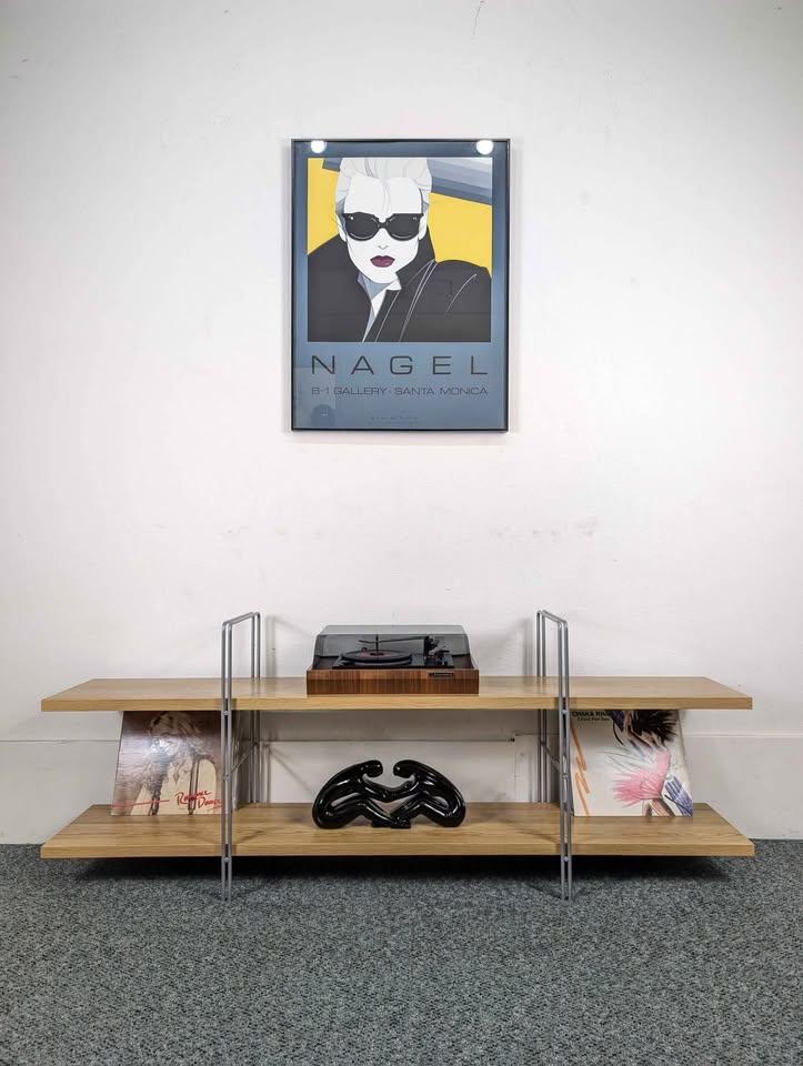 Vintage Enetri 2 Tiered Shelf by Niels Gammelgaard for Ikea