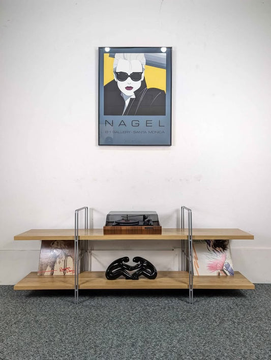 Vintage Enetri 2 Tiered Shelf by Niels Gammelgaard for Ikea