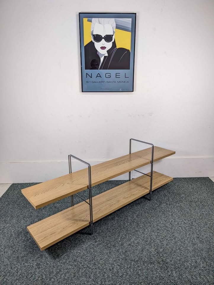 Vintage Enetri 2 Tiered Shelf by Niels Gammelgaard for Ikea