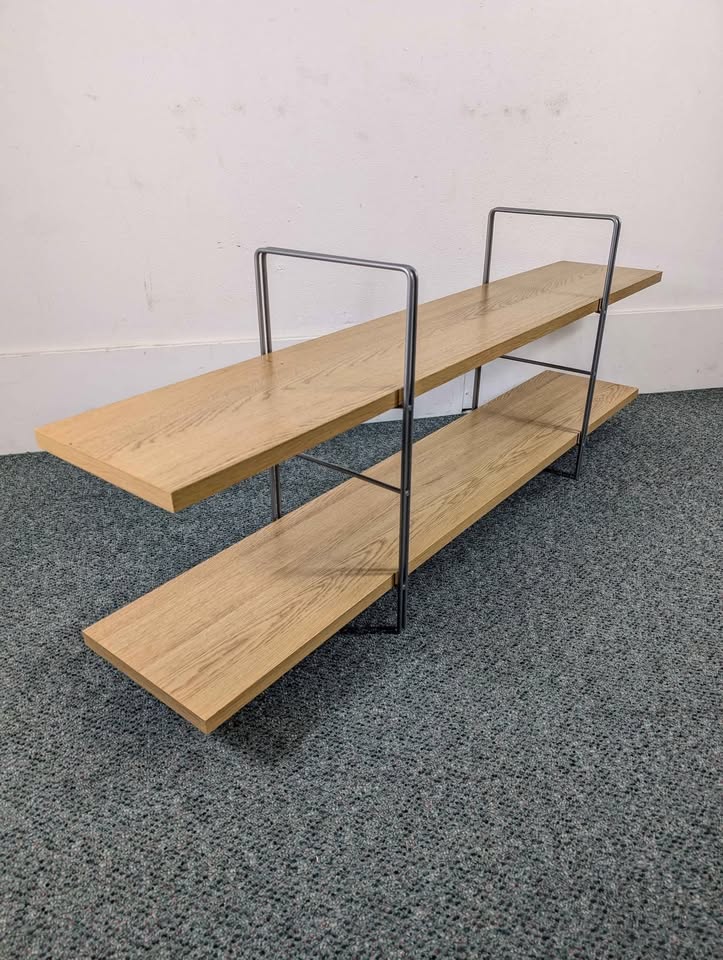Vintage Enetri 2 Tiered Shelf by Niels Gammelgaard for Ikea