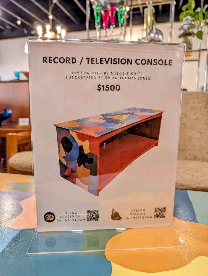 Record Shelf & Media Credenza by Artist Colors by Knight