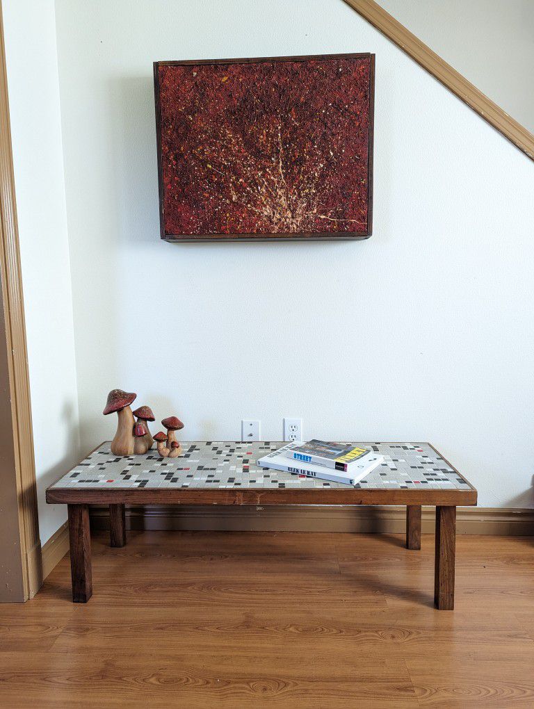 Abstract Splatter Pollock Style Painting