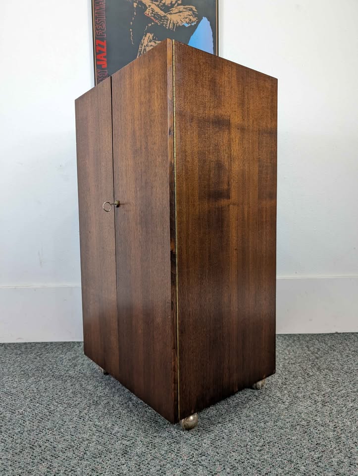 MCM Walnut Record Player Receiver Stand / Media Cabinet