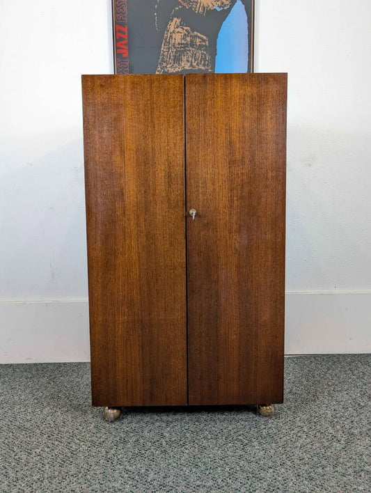 MCM Walnut Record Player Receiver Stand / Media Cabinet