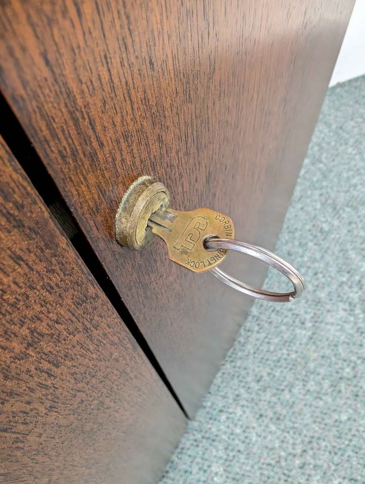 MCM Walnut Record Player Receiver Stand / Media Cabinet