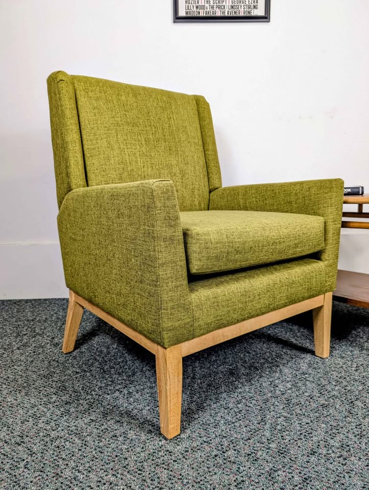 MCM Style Green Modern Chair