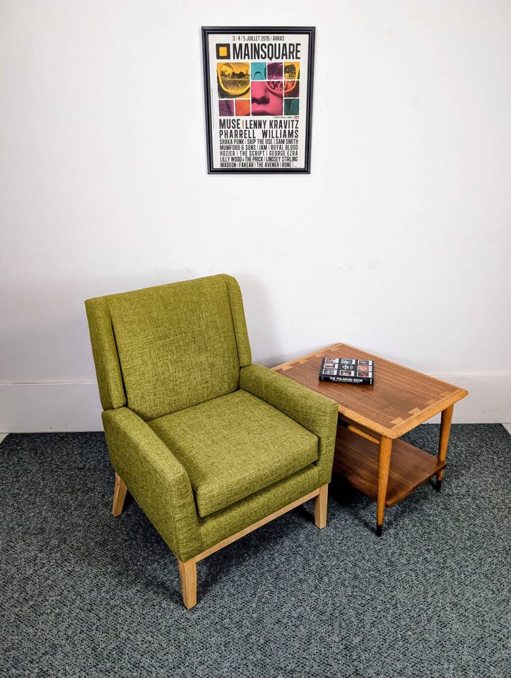 MCM Style Green Modern Chair