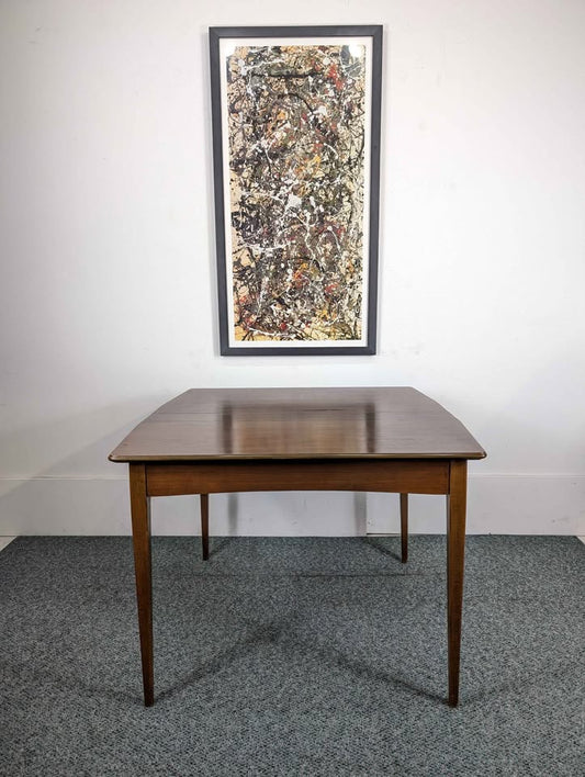 Beautiful MCM American Walnut Console Dining Table by Extensole