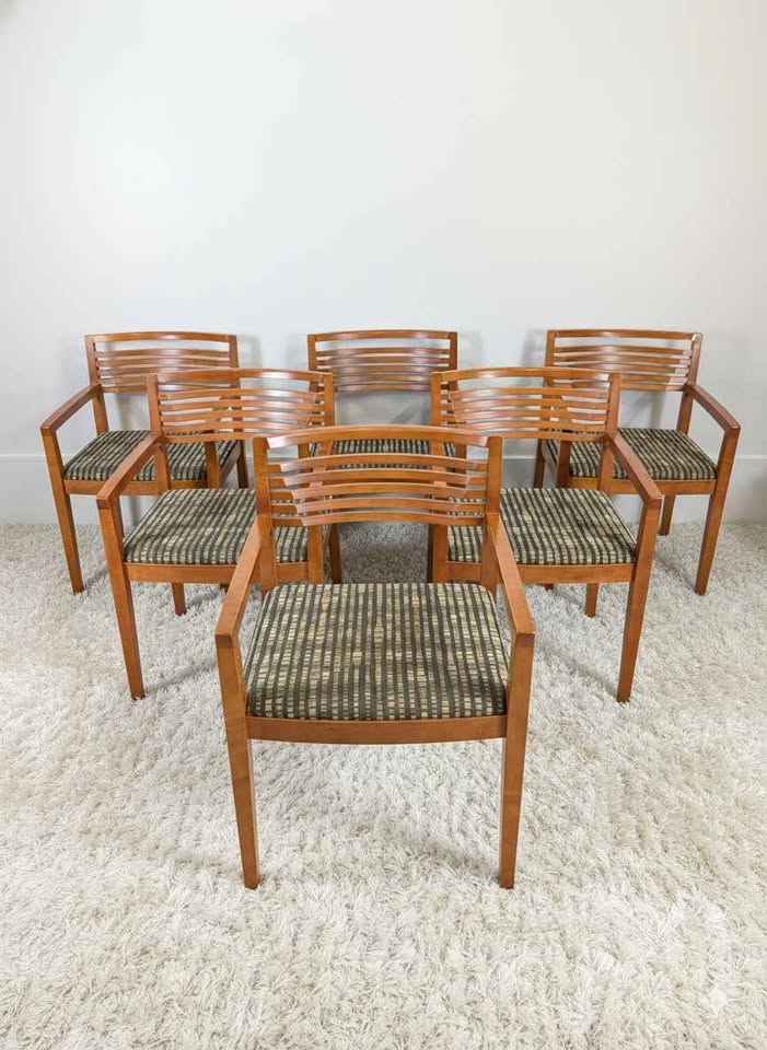 Vintage Pair of Postmodern Ricchio Chairs by Knoll