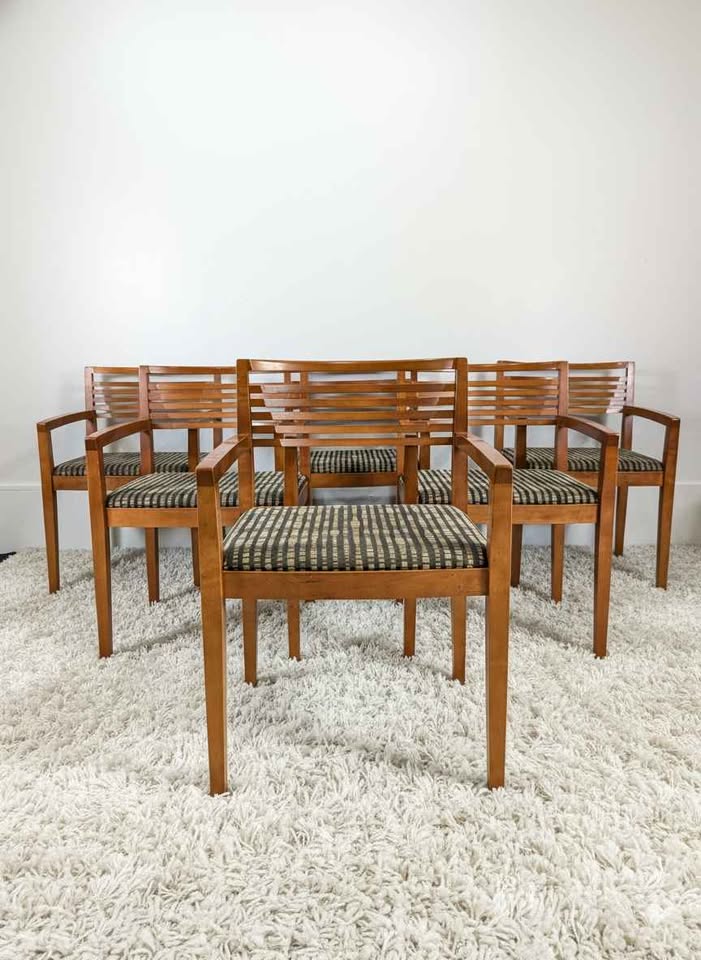 Vintage Pair of Postmodern Ricchio Chairs by Knoll